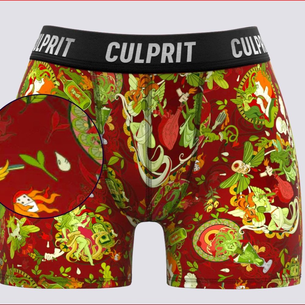BRAND NEW Culprit LadyBoxers in Absinthe Minded style Sz XS